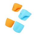 Silicone Heat Resistant Oven Mitts and Pot Holders